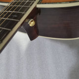lefty folk guitar-left handed dreadnought BY-42N-LH acoustic electric guitar free gig bag