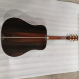 Deluxe Abalone inlays Acoustic Guitar Solid Spruce top Guitar,dreadnought custom D45 style guitar