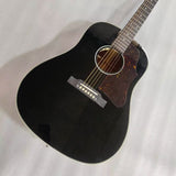 j45 style black slope 160 acoustic electric guitar solid spruce with mahogany wood back and side