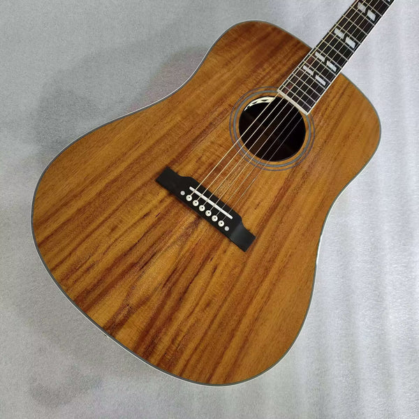 koa dreadnought hummingbird style electric acoustic guitar 41 inches guitar available in USA warehouse
