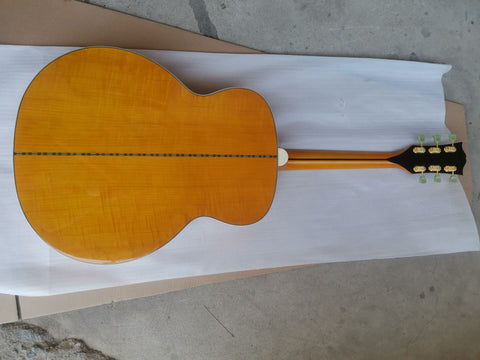 folk acoustic guitar-Jumbo size amber color -Byron 8soundsmusic