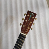 left handed acoustic electric guitar OMJM guitar OM body solid sikta spruce vintage style new