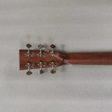 OM solid mahogany wood top satin finishing-folk acoustic electric guitar