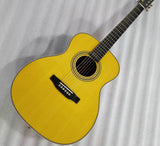 OOO28EC all solid wood handmade signature OM acoustic guitar free hardcase