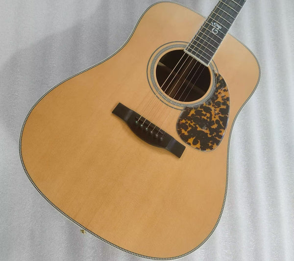 dreadnought guitar Tony Rice style 45mm nut width-V neck 21 frets big soundhole custom acoustic guitar