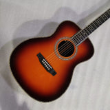 Byron Custom Shop Custom Build OM-42 / 45 style-all solid wood handmade acoustic electric guitar with free hardcase