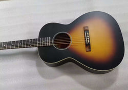 custom build- LG 00 parlor guitar -parlour acoustic guitar- satin sunburst color free gig bag