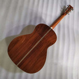 12 fret Single 0 shape dove tail joint handmade travel parlor guitar Byron Custom Shop customize model