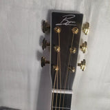 43 inches Jumbo satin customize full solid Byron guitar free hardcase