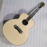 43 inches Jumbo satin customize full solid Byron guitar free hardcase