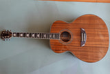 Byron BY-200K super Jumbo 43"acoustic electric guitar koa wood  with soundhole pickups free hardcase