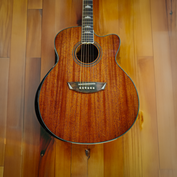 SJ200 style single cut mahogany guitar OEM-Jumbo Custom Acoustic Electric Guitar available in USA