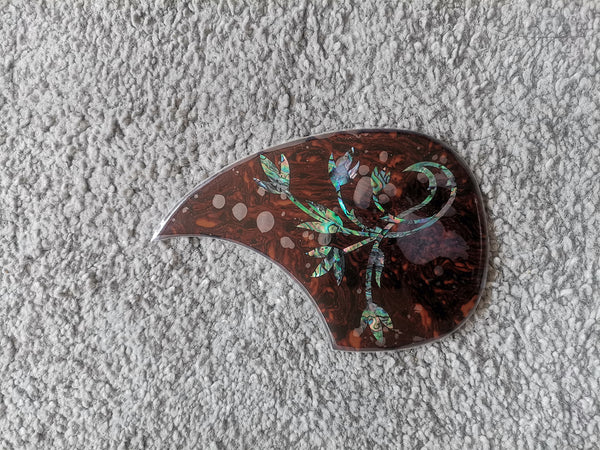 new custom made abalone acoustic guitar pickguard thick