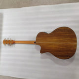 solid koa guitar- cutaway acoustic electric -custom shop guitars