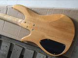 Custom Deluxe Monarch 4 -Pau Amarillo Fodera Bass -Guitar Electric 4 String gold parts -Yin Yang Bass