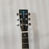 OM guitar all solid wood -handmade -navy blue clapton acoustic electric guitar custom build guitar