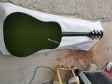 custom slope shoulder olive green solid J45 vintage guitar acoustic electric guitars