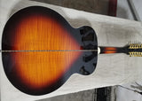 12 Strings Jumbo Acoustic Electric Guitar-43 Inches-Solid Spurce-Sunburst