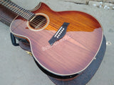 6 String Jumbo Acoustic Electric Guitar-Armrest Bevelled Cutaway-Presys 301EQ