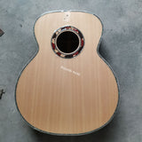 Jumbo Customized Acoustic Guitar-Abalone Lefty- Byron