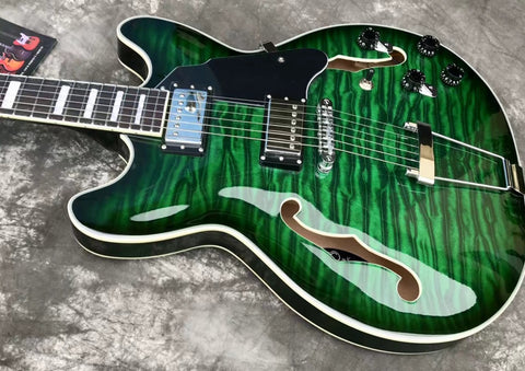 green quilted maple