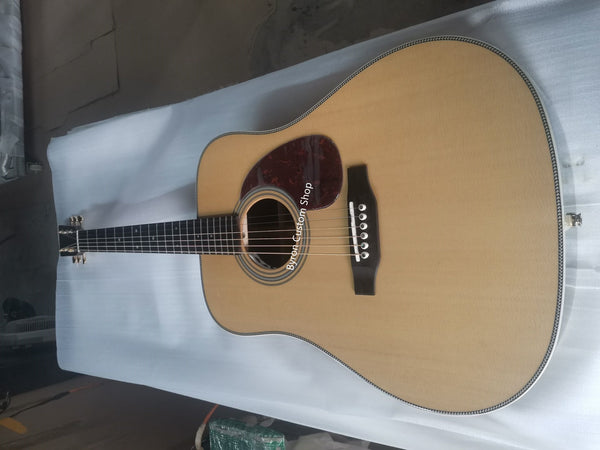 AAA Solid Wood Handmade-14 Frets Custom Dreadnought- 41 Inches-Acoustic Guitar
