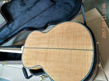 SJ200 Jumbo Solid Acoustic Guitar-Free Hardcase-Flame Maple-Abalone
