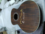 AAAA Solid Wood-Jumbo Acoustic Electric Guitar-Free Hardcase