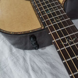 left handed guitar- GA body single cut Byron -cutaway armrest 8sounds music -lefty acoustic guitar