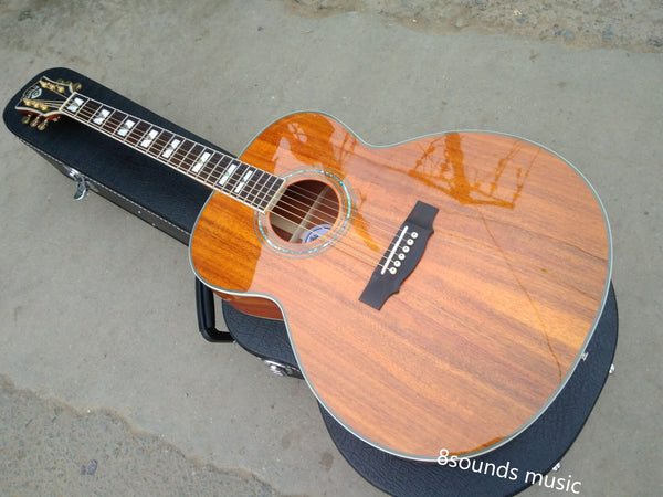 Professional Jumbo Acoustic Electric Guitar-F50 Vintage-Koa Guild