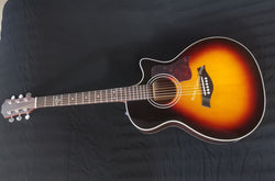 one piece head acoustic electric guitar 314ce cutaway sunburst limited edition custom made solid spruce rosewood