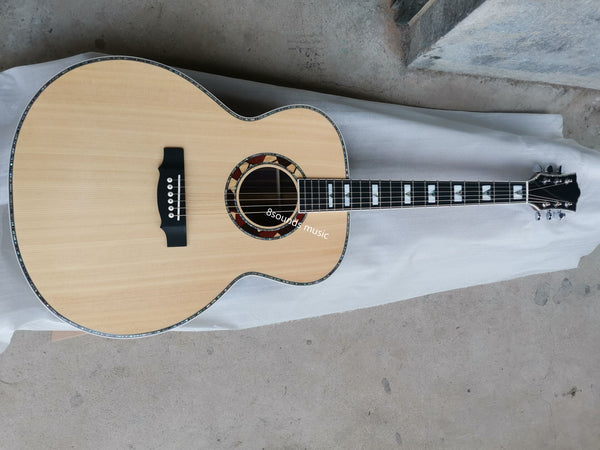 Jumbo Customized Acoustic Guitar-Abalone Lefty