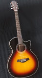 one piece head acoustic electric guitar 314ce cutaway sunburst limited edition custom made solid spruce rosewood