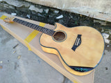 handmade all Solid single cut guitara armrest GA acoustic electric guitar