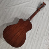 professional 8sounds custom shop made guitar free gig bag transacoustic Byron 12 string OO acoustic mahogany single cut guitar