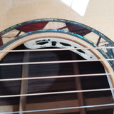 Byron custom Shop AAAA solid sikta spruce guitar new handmade 41"acoustic guitar armrest full abalone binding 6 string guitar