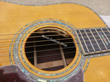 AAAA Solid Wood Custom Vintage Acoustic Guitar-Handmade Professional-Dreadnought