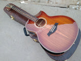 6 String Jumbo Acoustic Electric Guitar-Armrest Bevelled Cutaway-Presys 301EQ