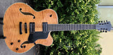 fat jazz 7 String Guitar-Carved Solid Archtop guitar -Koa Wood-thick body 7 strings