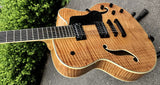 fat jazz 7 String Guitar-Carved Solid Archtop guitar -Koa Wood-thick body 7 strings