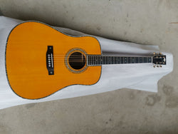 D45 D42 Custom Handmade Acoustic Guitar-One Piece Neck Through- Dreadnought