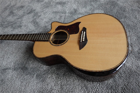912ce- professional solid spruce- cutaway -BY-914N- acoustic electric guitar -custom armrest acoustic guitars
