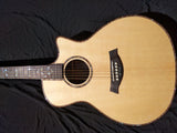 Chaylor 912ce Solid Acoustic Guitar,Natural wood Cutaway Electric Guitarra