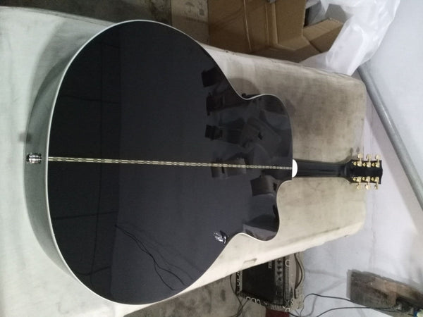 Jumbo Acoustic Customized Guitar-43 Inches- Black