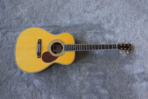 AAAA all solid European spruce -rosewood guitar- OM42 45 handmade Byron acoustic guitar
