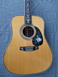 Deluxe abalone inlay all solid acoustic guitar abalone D100 Byron Custom Byron shop