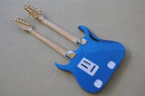 double neck jem guitars blue color rock guitar 12+6 strings