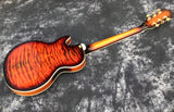 new quilted maple wood semi hollow body jazz electric guitar archtop 8sounds music
