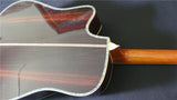 cutway solid spruce wood real abalone binding ebony fretboard solid guitar D45 style