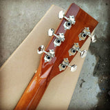handmade all Solid guitars OM guitar imported wood soundhole pickups